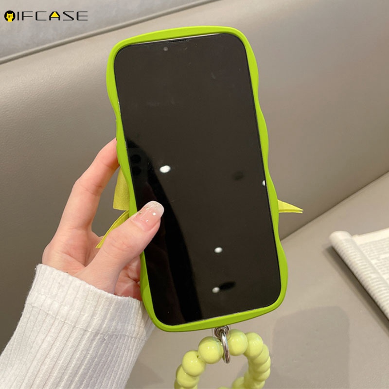 Ốp Điện Thoại Bằng Silicon Mềm Có Dây Vòng Tay Cho iPhone 13 12 11 Pro