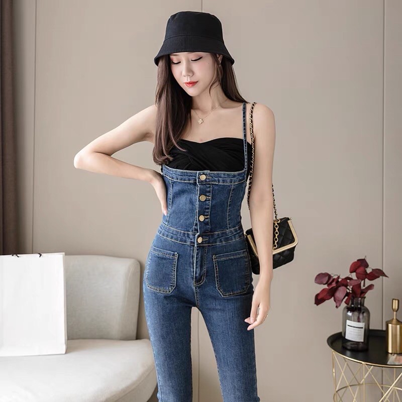 Jumpsuit Jeans co dãn nhẹ cực xinh