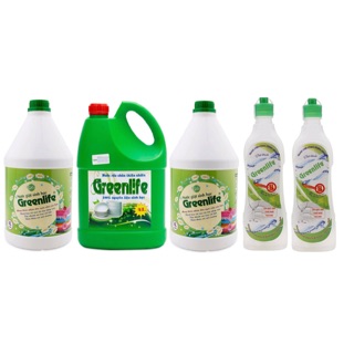 Combo 2 can giặt và 1 can rửa bát tặng 2 rửa chén nhỏ greenlife