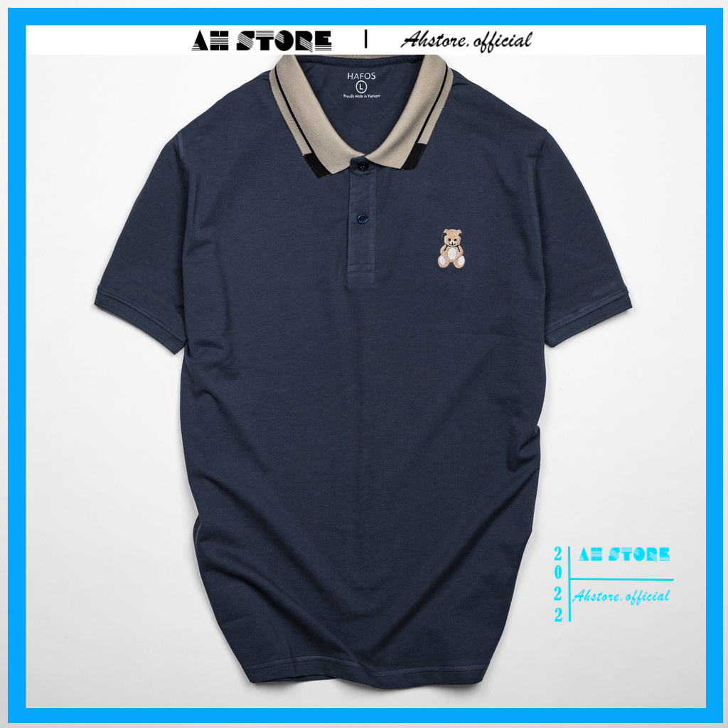 Áo polo nam cổ bẻ họa tiết thêu Teader, Áo thun nam chất liệu vải cá sấu Cotton mềm mịn chuẩn form - AHSTORE