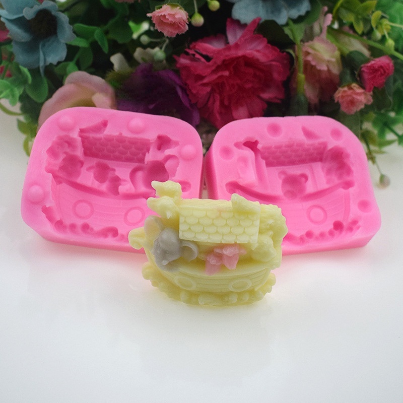 Khuôn Silicone Tạo Hình Thuyền Làm Bánh/Xà Phòng/Bánh Kem