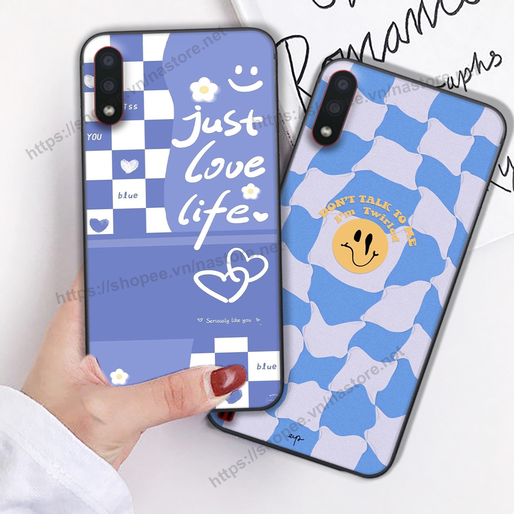 Ốp lưng Samsung A01 / A02 / A10 / M10 trái tim mặt cười, gấu cute thể thao cá tính