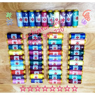 Set 10 cuộn chỉ may đồ nguyên lốc đủ màu hoặc trắng / đen