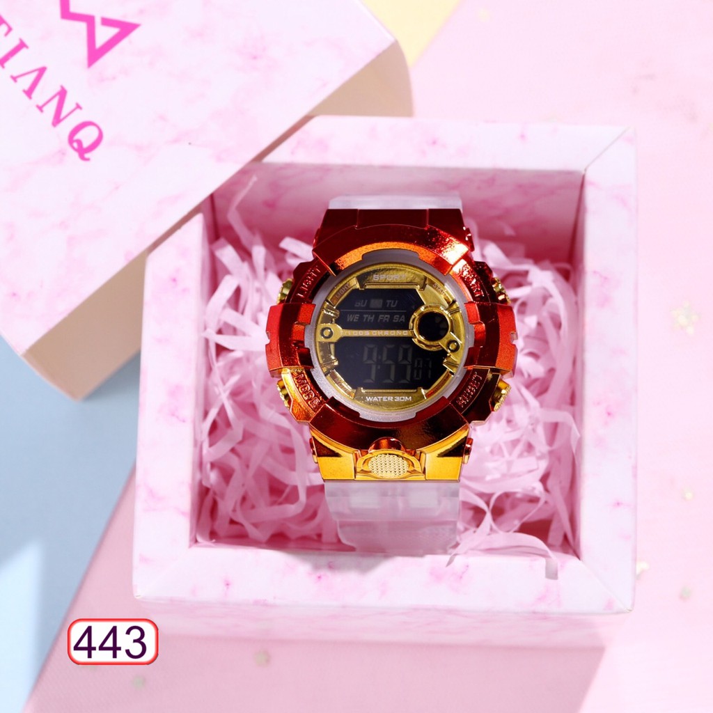 ĐÔNG HỒ NAM NỮ HAZO SPORT 443 PHA MÀU DÂY TRONG SUỐT THỜI TRANG CỰC HOT | BigBuy360 - bigbuy360.vn