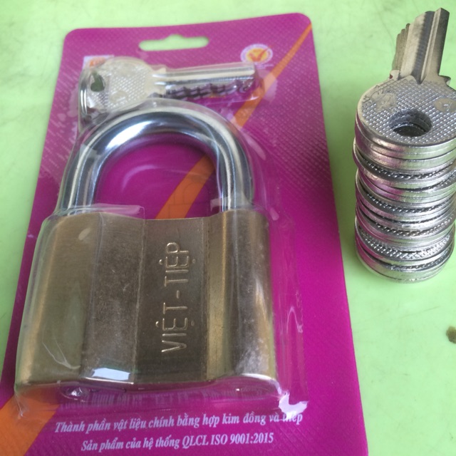 Ổ khoá VIỆT TIỆP + 50 CHÌA loại lớn 85-58 ống phi 10mm