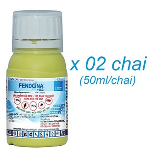 2chai THUỐC DIỆT MUỖI, GIÁN, KIẾN VÀ CÔN TRÙNG FENDONA 10SC