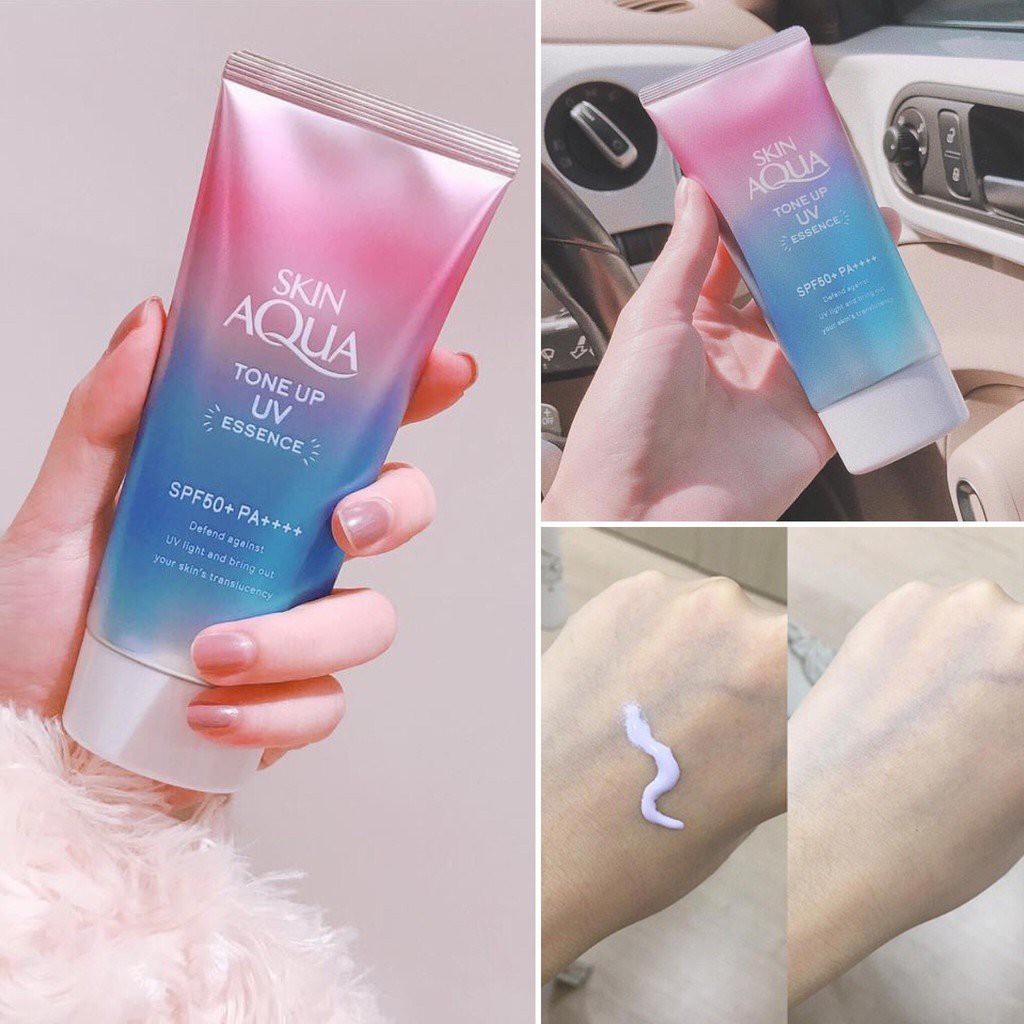 Kem chống nắng skin Aqua Tone Up UV Essence SPF 50+ Nhật Bản