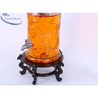 BÌNH NGÂM RƯỢU HOA VĂN RỒNG 19L