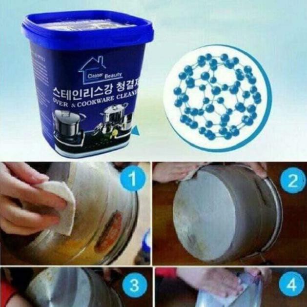 Kem tẩy xoong nồi TulaHome, Kem làm sạch bếp ga tẩy sạch mọi vết bẩn, xuất xứ Hàn Quốc