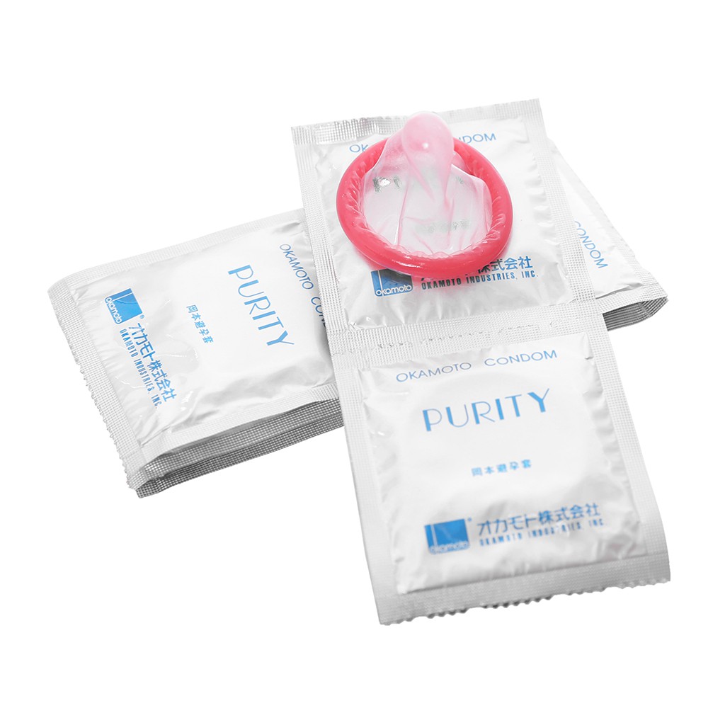 Bao Cao Su Okamoto Skinless Skin Purity Không Mùi Tinh Khiết