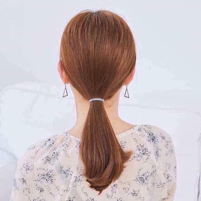 [SIÊU RẺ -SIÊU BỀN] Combo set 100 Dây chun buộc tóc - có túi zip