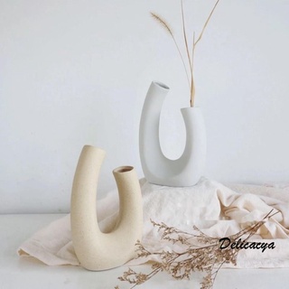 Lọ Hoa Bằng Gốm Phong Cách Bắc Âu Tối Giản Không Ồn Dùng Để Trang Trí Nhà Hoặc Quán Cà Phê / Studio