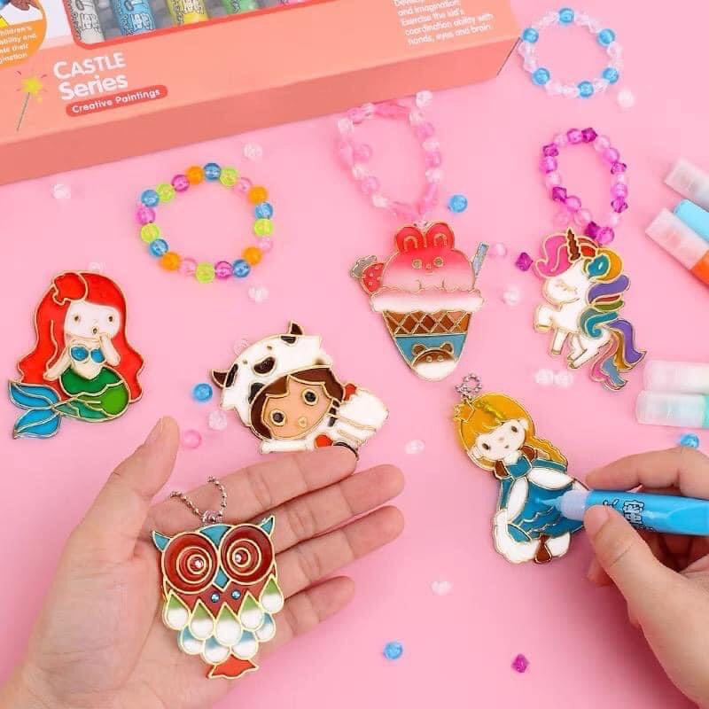 Set làm móc khoá Handmade siêu xinh cho bé thoái mái sáng tạo