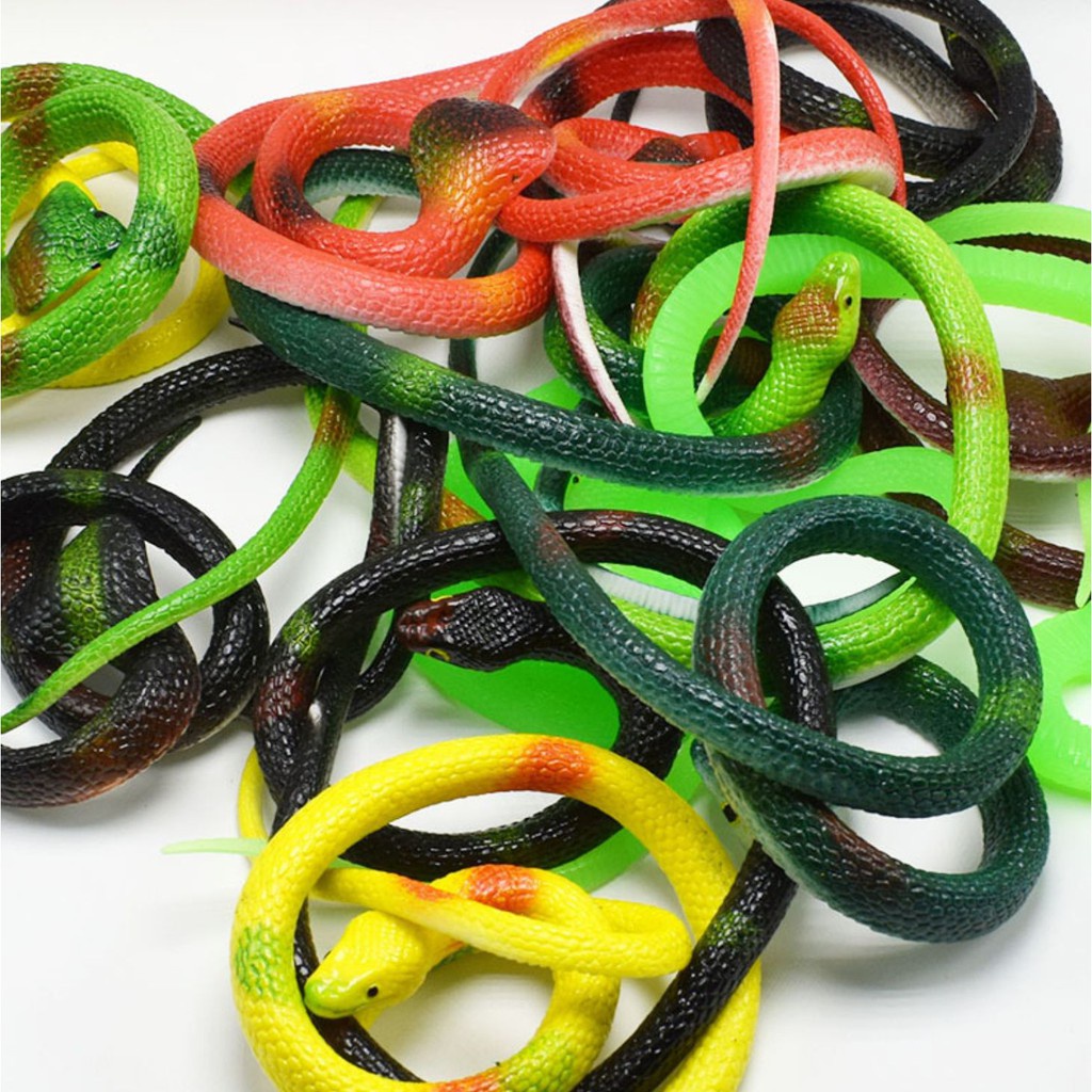 Rắn Giả Cao Su Như Thật, Đồ Chơi Troll Độc Đáo dài 65cm