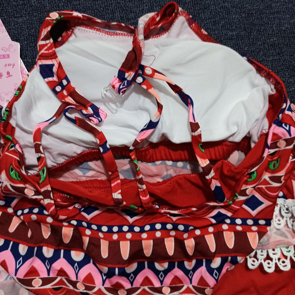 Có sẵn bộ đồ bơi nữ bikini đi biển 2 mảnh yếm thổ cẩm | BigBuy360 - bigbuy360.vn