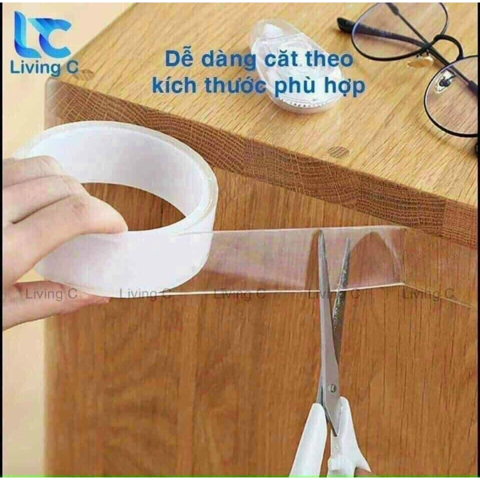 BĂNG DÍNH 2 MẶT ĐA NĂNG TRONG SUỐT