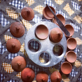 Khuôn bánh căn đất nung (sử dụng bếp gas, bao bể vỡ) - 5 chén