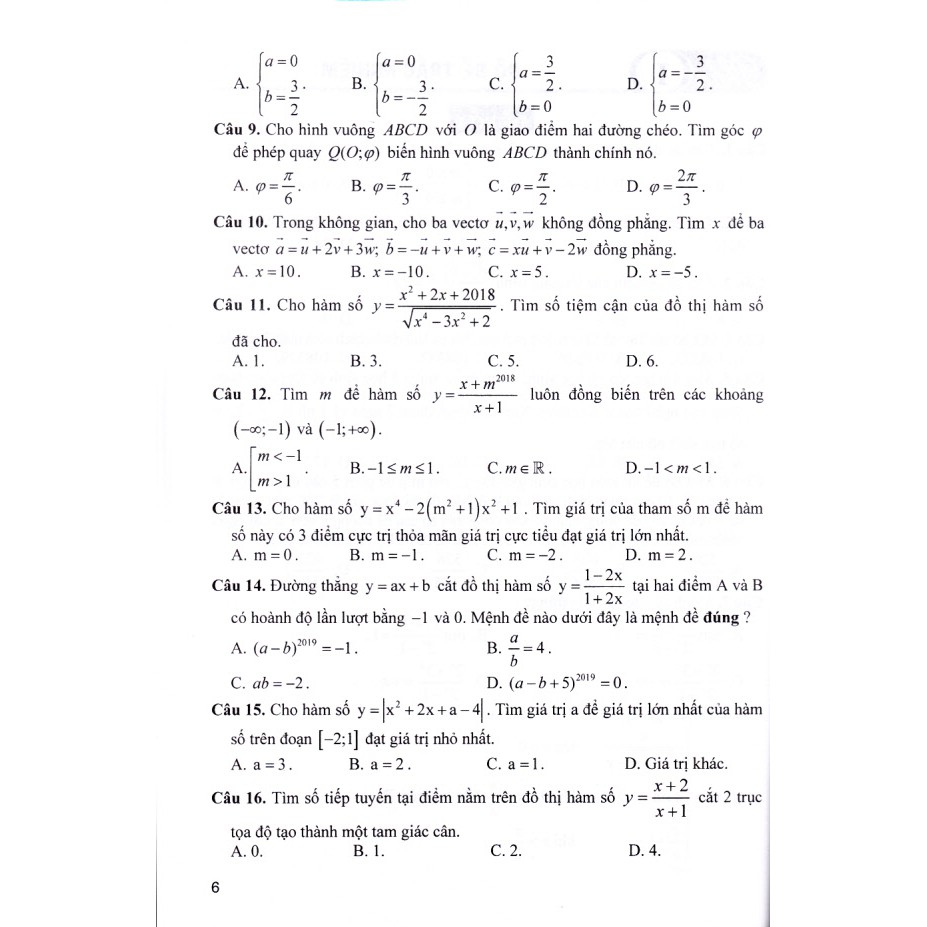 Sách - Bộ đề trắc nghiệm môn Toán (Tích hợp lớp 11, 12)