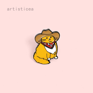 Ghim Cài Áo Hình Mèo Hoạt Hình Dễ Thương