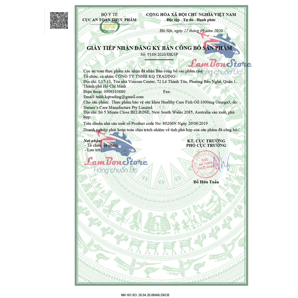[Tem CHEMIST] Viên uống Dầu cá tự nhiên Fish Oil Healthy Care Omega-3 1000mg 400 viên của Úc | BigBuy360 - bigbuy360.vn