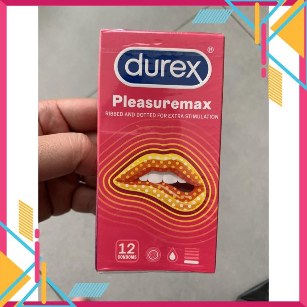 Bao cao su Durex Plesuremax Gân Gai Hộp 12c Vip [lovelove]