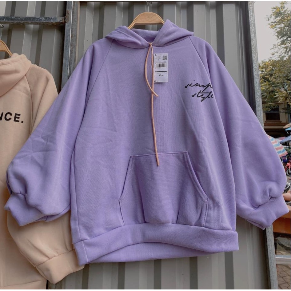 Áo khoắc Hoodie chữ imple túi giữa có nón - Tặng giấy thơm - A7 | BigBuy360 - bigbuy360.vn