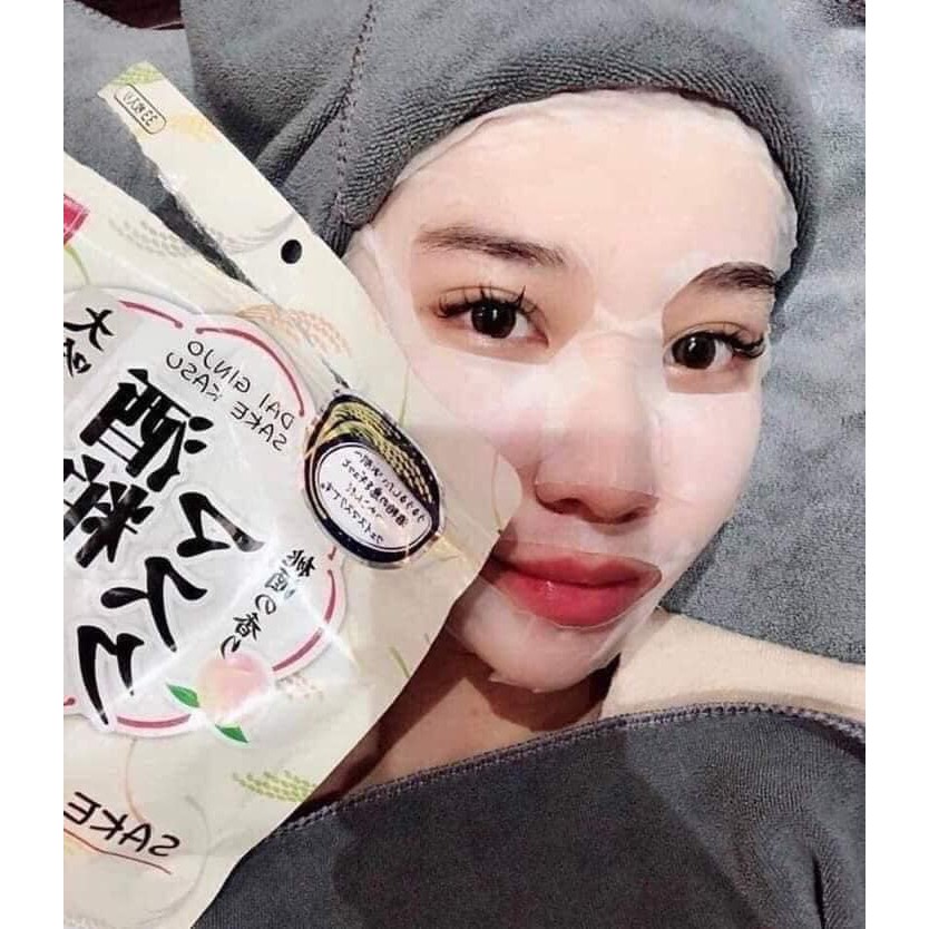 Mặt Nạ Bã Rượu Sake Kasu Face Mask 33 miếng Nhật bản