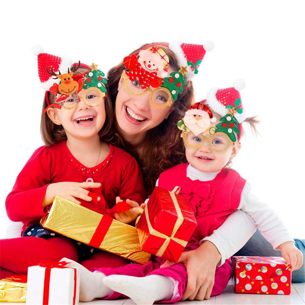 Mắt Kính Hóa Trang Ông Già Noel Và Bông Tuyết Dễ Thương Cho Bé