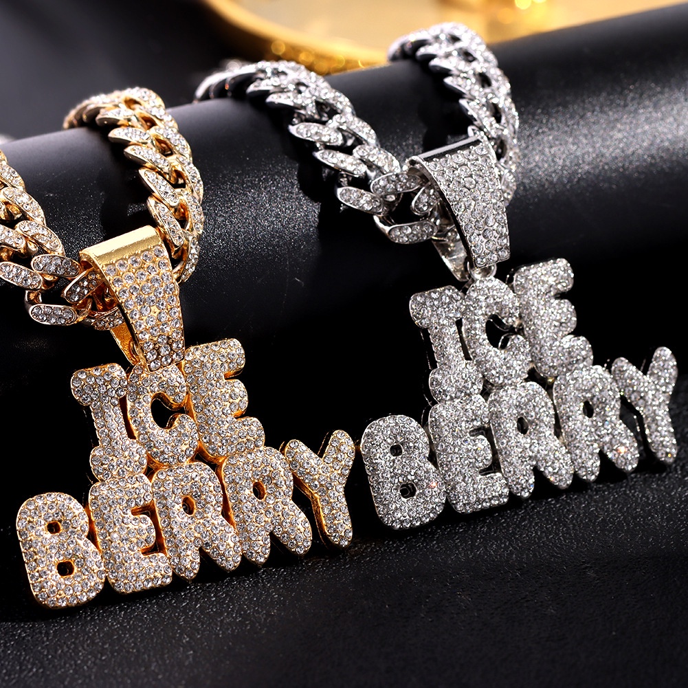 Dây Chuyền Đính Đá Kim Cương Toàn Diện Phong Cách Hip Hop