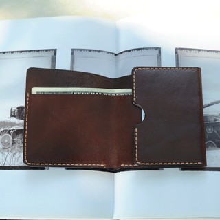 Ví da kẹp tiền nam đơn giản - Da bò nhập khẩu - Đồ da Handmade