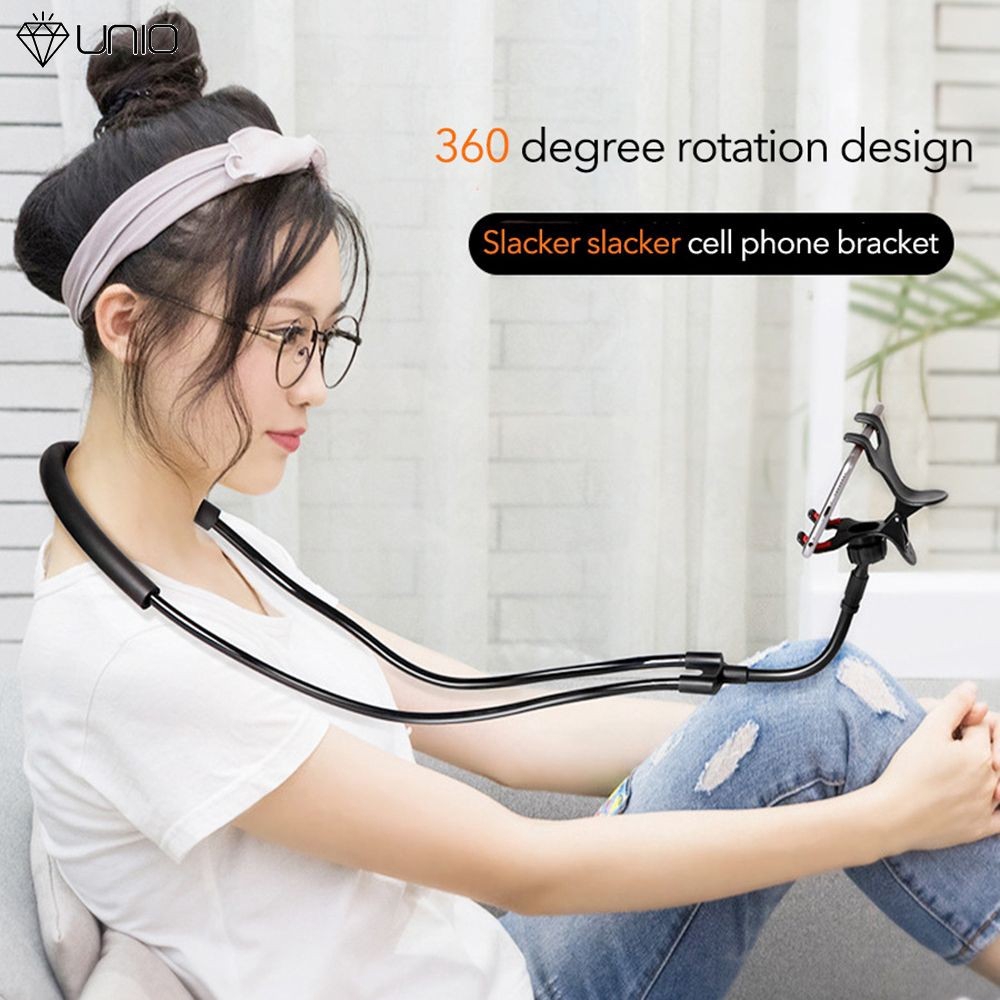 Giá đỡ điện thoại đeo cổ xoay 360 độ tiện dụng | BigBuy360 - bigbuy360.vn