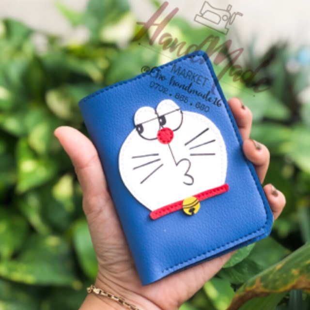 (Chat chốt tên-chọn màu)Ví tiền DOREMON - bóp tiền DOraemon