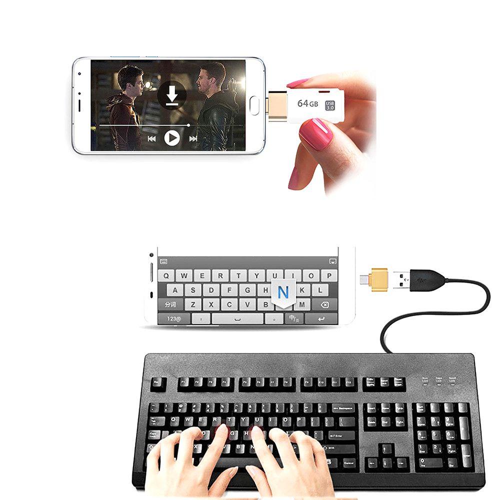 BTLIMER Set 4 Đầu Chuyển Đổi OTG Từ Đầu Cắm Sang Cổng Cắm Chuyên Dụng Cho Điện Thoại Thông Minh Android