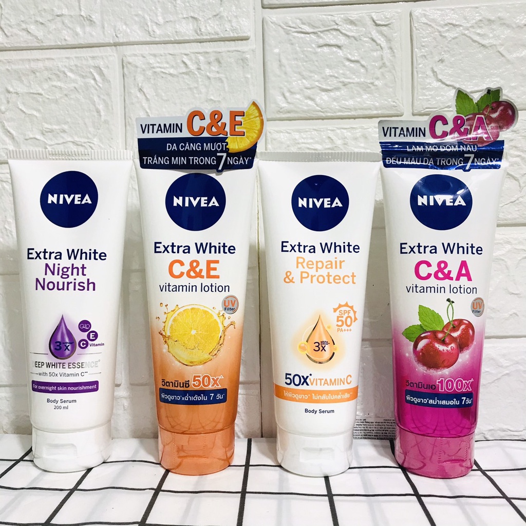 TINH CHẤT DƯỠNG TRẮNG CHỐNG NẮNG NIVEA SPF50 200ML