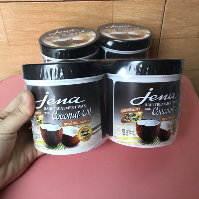 Kem ủ tóc dừa Già Jena Coconut Hair Treatment Wax 500ml nội địa Thái Lan