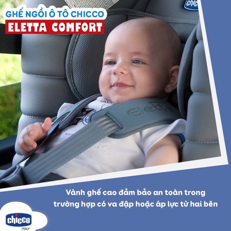 [Mã MKBC13 giảm 80k đơn 1 triệu] GHẾ NGỒI Ô TÔ CHICCO ELETTA COMFORT