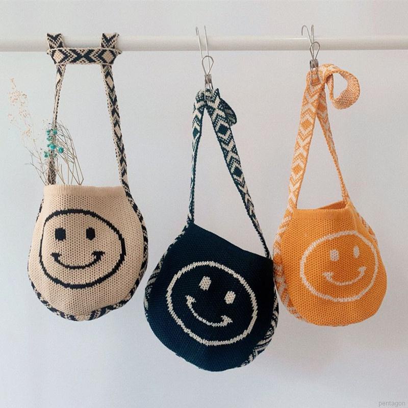 Túi đeo chéo hình mặt cười dễ thương cho bé