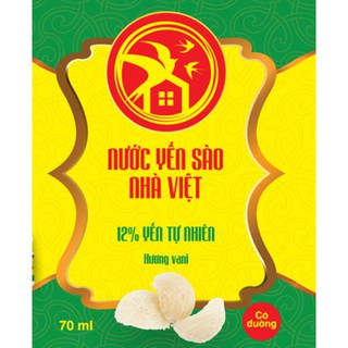 Combo 2 Hộp Yến Sào Nhà Việt 12% Đường Phèn Hương Vani - Hộp 6 Hủ