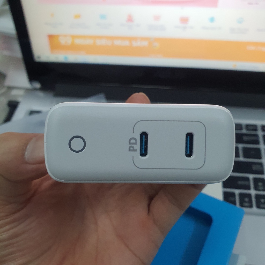 Củ Sạc Anker PowerPort Atom PD 2 60W  Chính Hãng 2 Cổng C - Mã A2029