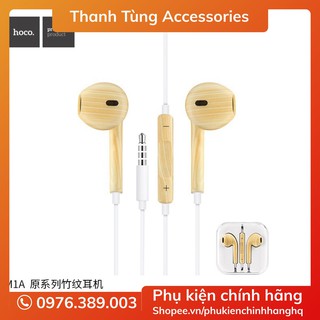Tai Nghe Vân Gỗ Hoco M1A - Tai nghe nhét tai chính hãng Hoco