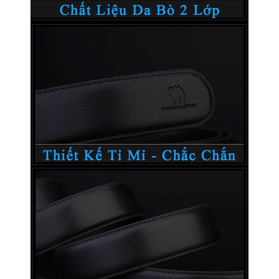 [VIDEO THẬT - DA BÒ] Bảo Hành 1 Năm - Dây Nịt Thắt Lưng Nam Da Bò Thật Cao Cấp - R12