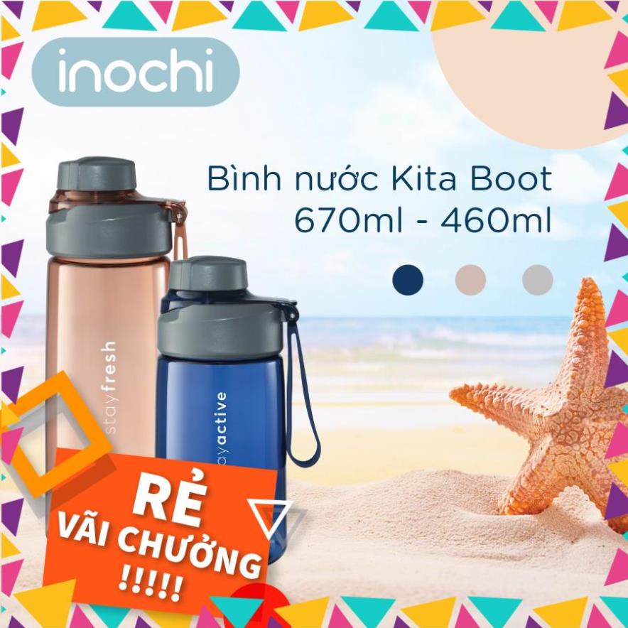 Bình nước thể thao Kita Grace sport tập gym nhựa inochi cao cấp 620ml