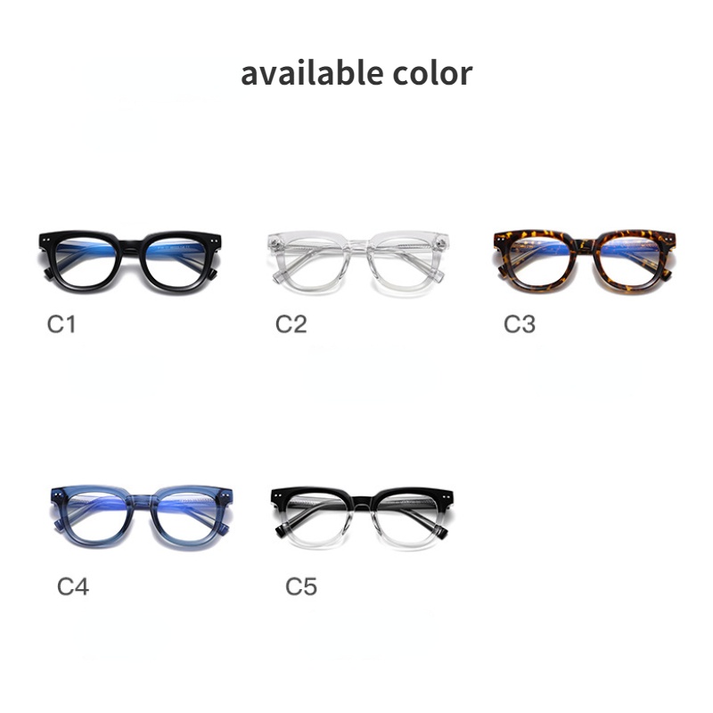 Mắt Kính Quang Học Chống Ánh Sáng Xanh Phong Cách Retro Thời Trang Hàn Quốc