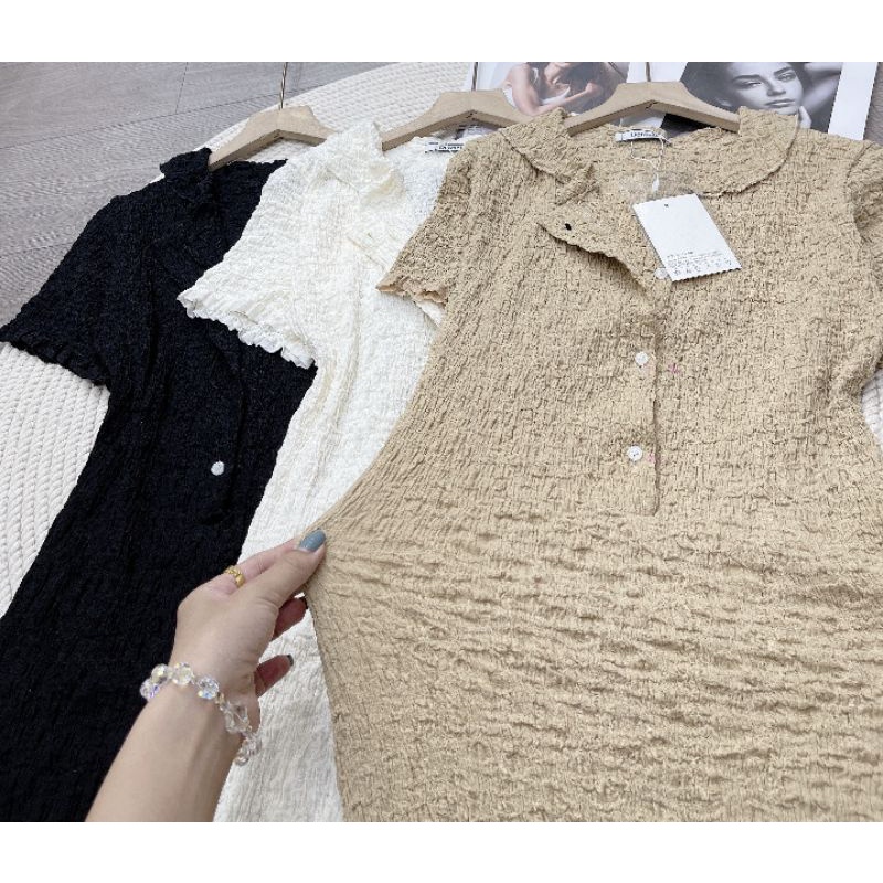 Váy Body Len Mongtoghi Xòe Đuôi Cá Cúc Ngực Dáng Dài | BigBuy360 - bigbuy360.vn