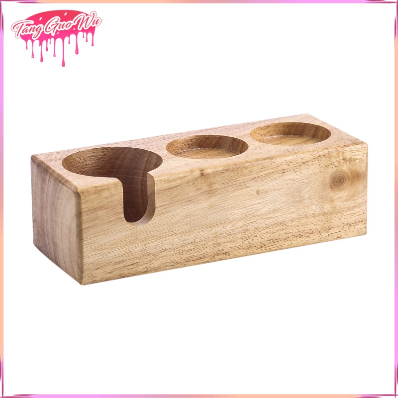 Giá đựng dụng cụ pha cà phê bằng gỗ phong cách mộc mạc cho Barista / nhà / quán cà phê