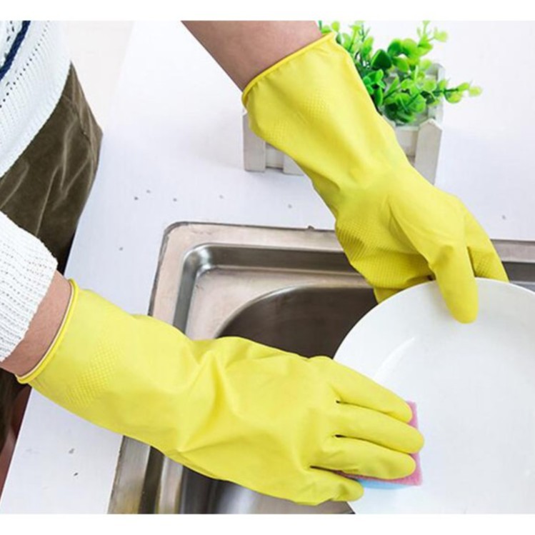 Găng tay cao su rửa bát vệ sinh nhà cửa siêu rẻ - Bao tay cao su lao động chống dầu mỡ an toàn tk