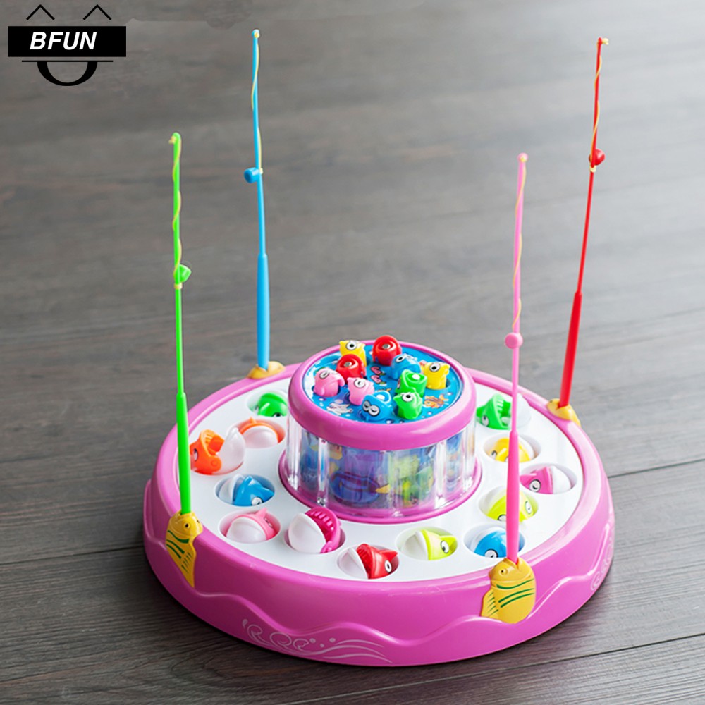 Bộ Đồ Chơi Câu Cá 2 Tầng Có Nhạc Và Đèn, Nam Châm - Đồ Chơi Trẻ Em Bfun