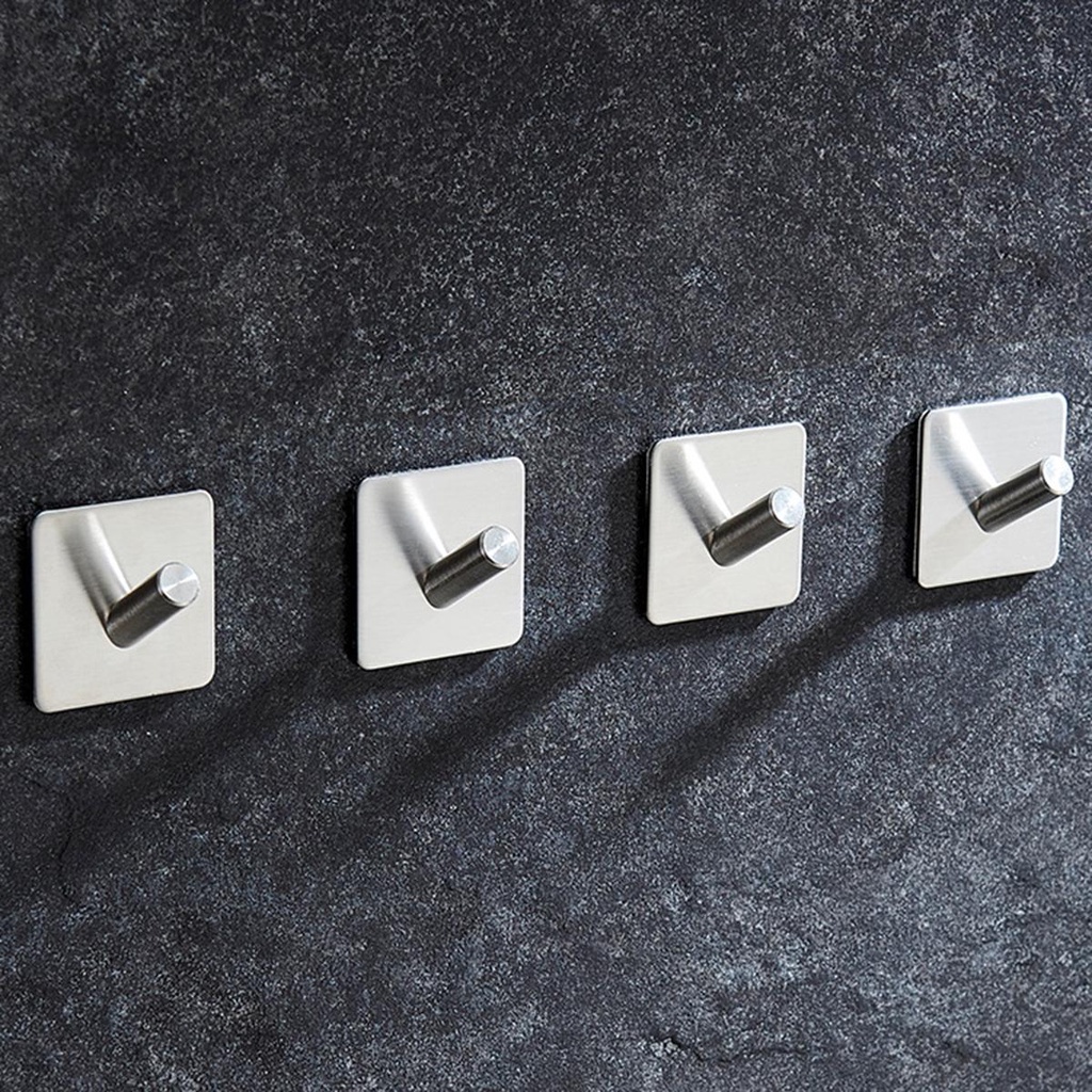 Móc Treo Chìa Khóa Gắn Tường Bằng Thép Không Gỉ Sắp Xếp Gọn Gàng Cho Nhà Bếp Nhà Tắm