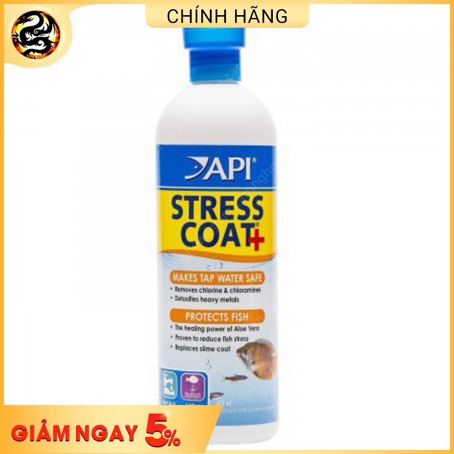 Dung Dịch Giảm Stress Khử Độc nước - Stress Coat 118ml 237ml 437ml Cho Cá Cảnh | Hoàng lam Arowana