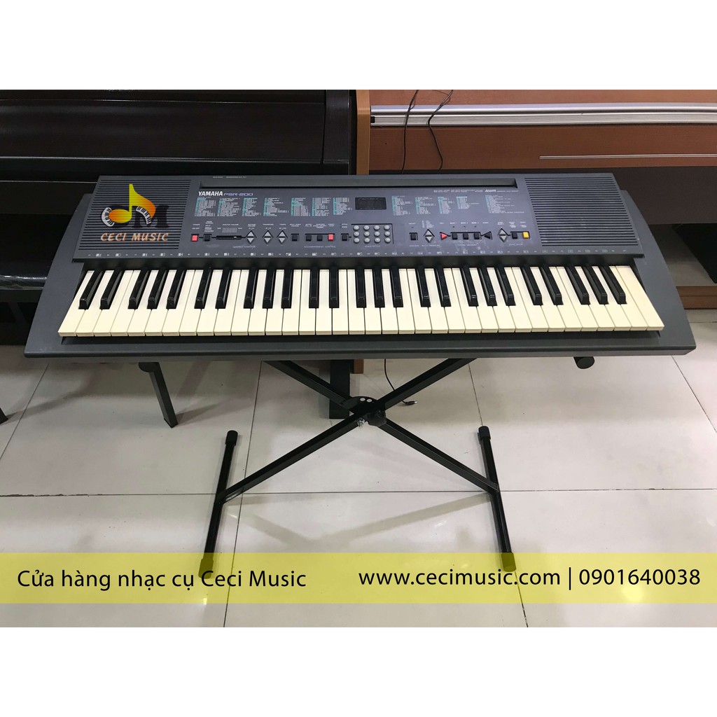 Combo Full Phụ Kiện Đàn Organ Yamaha PSR200 61 phím,  like new 90%, bảo hành 3 tháng.Hàng nội địa Nhật